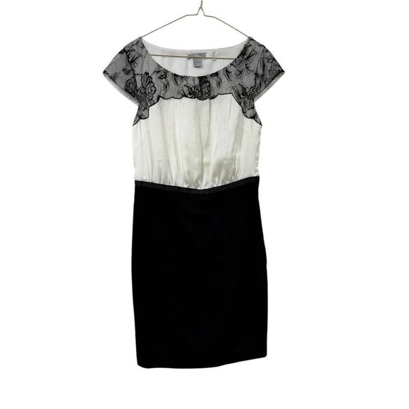 H&M Dresses & Skirts - NWT H&M Satin Lace Black and White Cocktail Dress Size 8